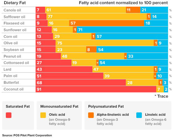 fatty-acid-breakdown-of-different-fats